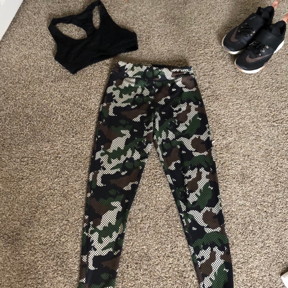 Camo workout pants